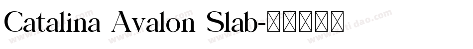 Catalina Avalon Slab字体转换